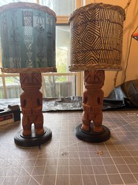 Adventureland Greeter Tiki Table Lamp, 3D Printed Rechargeable RGB