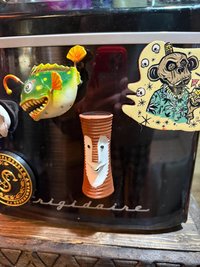 Tiki Bob Fridge Magnet, 3D Printed Retro Tiki Bar Decor