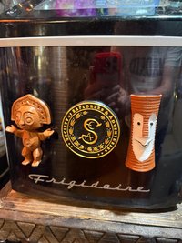 Maui Tiki Fridge Magnet, 3D Printed Wood-Look Tiki Bar Decor