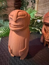 Cannibal Trio Tiki Statues, Set of 3, 3D Printed in Wood Filament