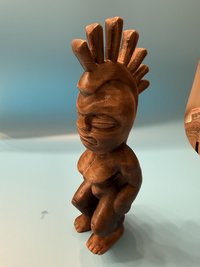 Pele Hawaiian Goddess Tiki Statue, 10 Inch 3D Printed Wood Filament