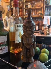 Pele Hawaiian Goddess Tiki Statue, 10 Inch 3D Printed Wood Filament