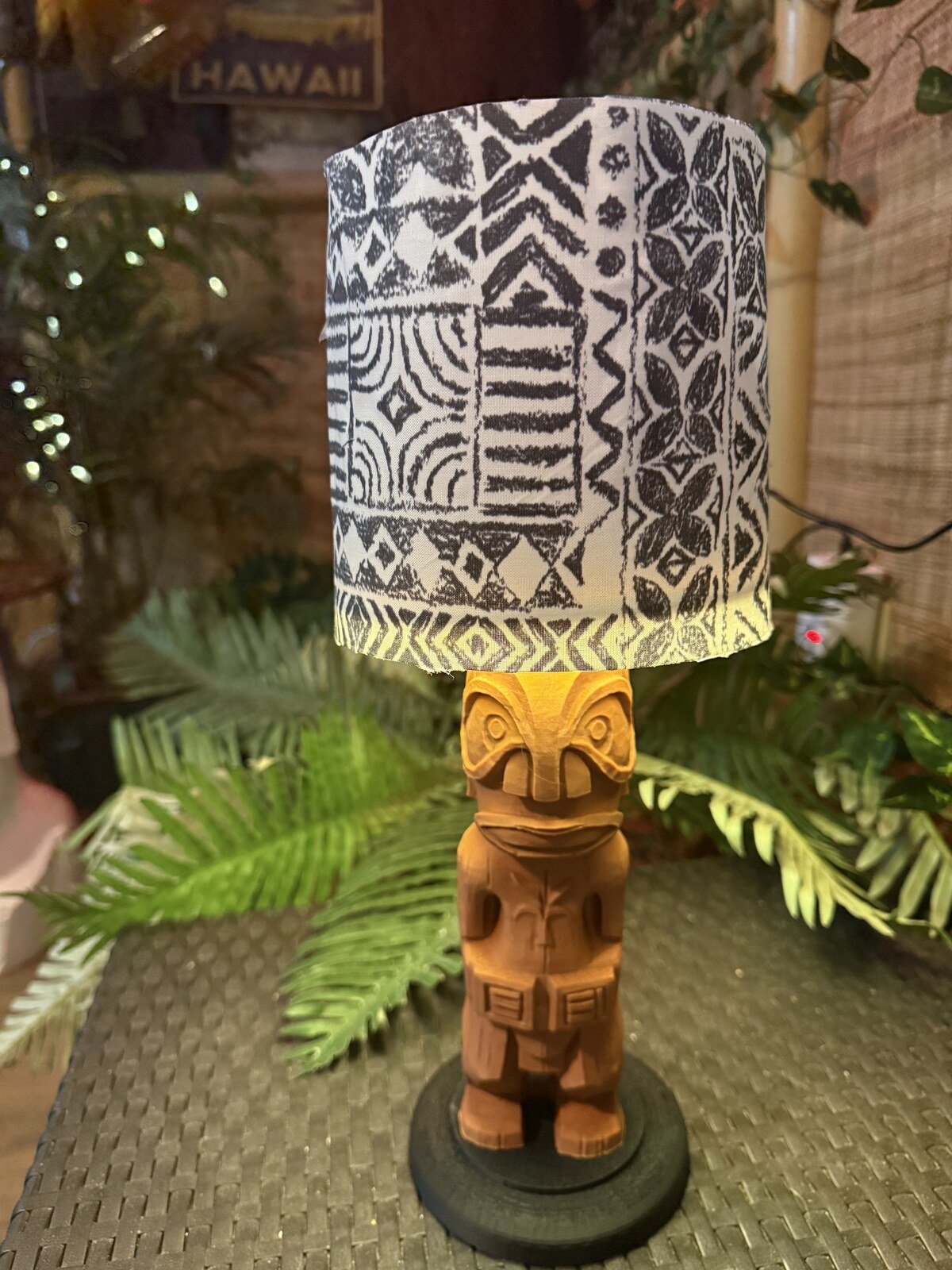 Adventureland Greeter Tiki Table Lamp, 3D Printed Rechargeable RGB