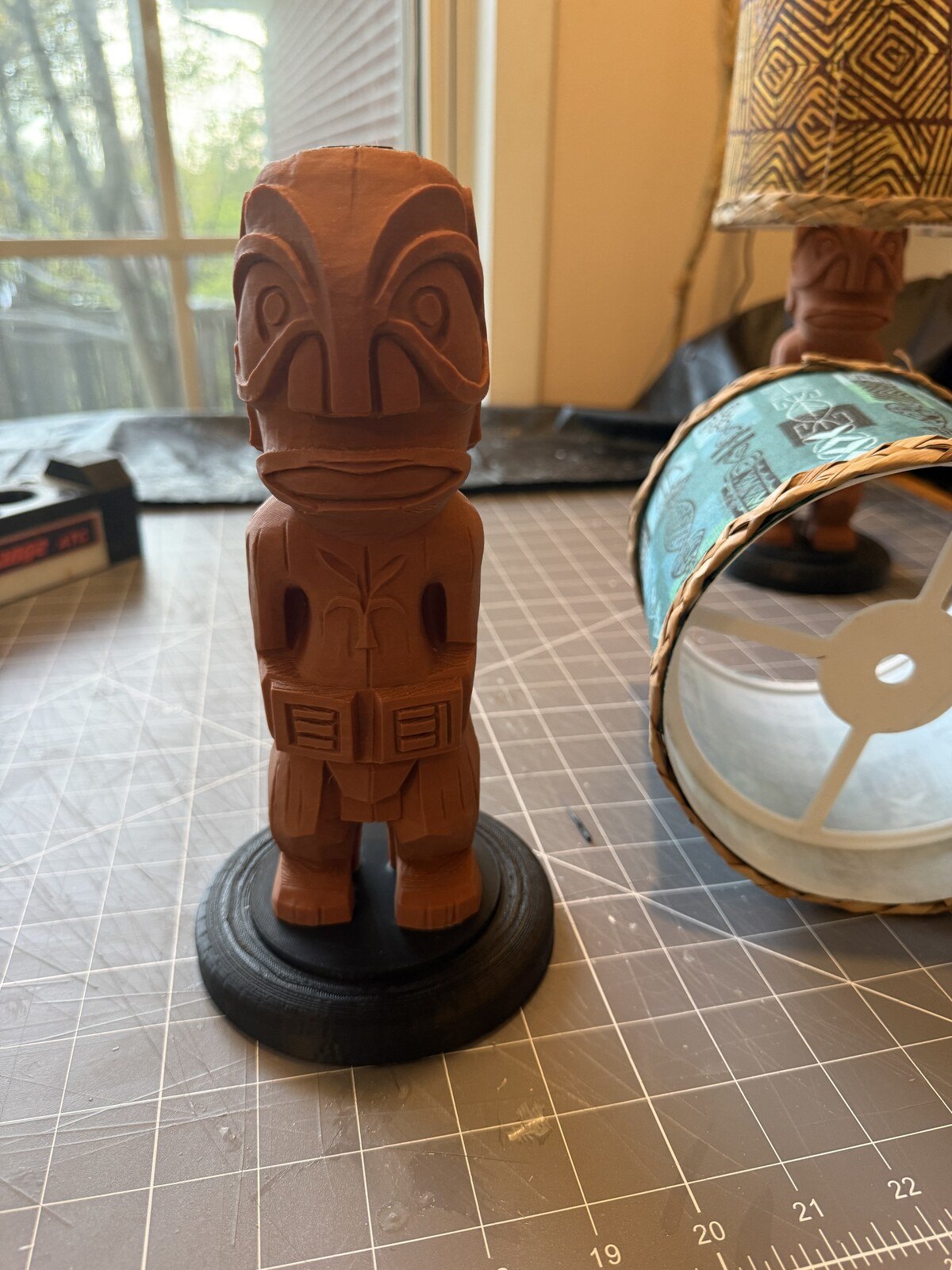 Adventureland Greeter Tiki Table Lamp, 3D Printed Rechargeable RGB