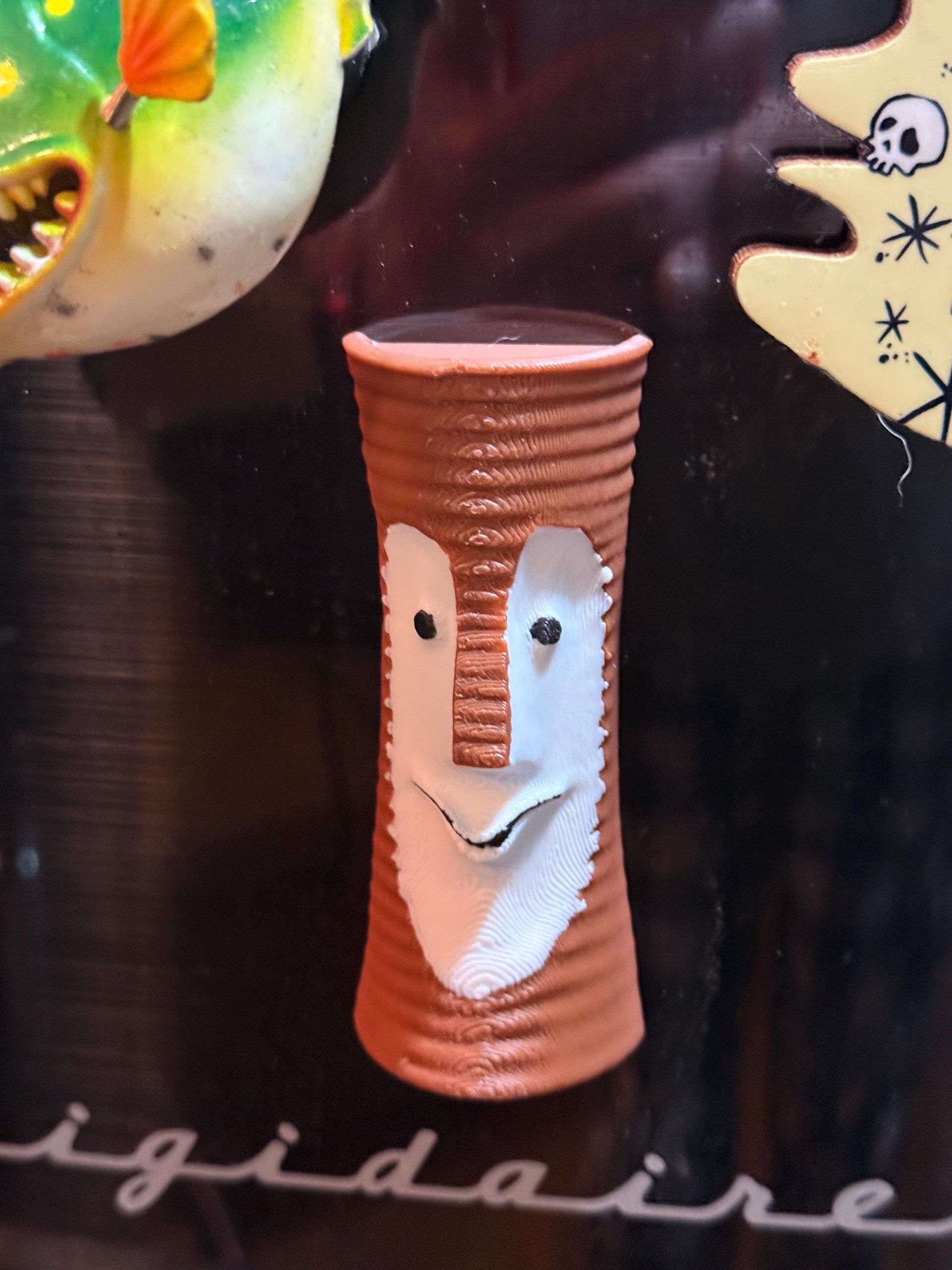 Tiki Bob Fridge Magnet, 3D Printed Retro Tiki Bar Decor