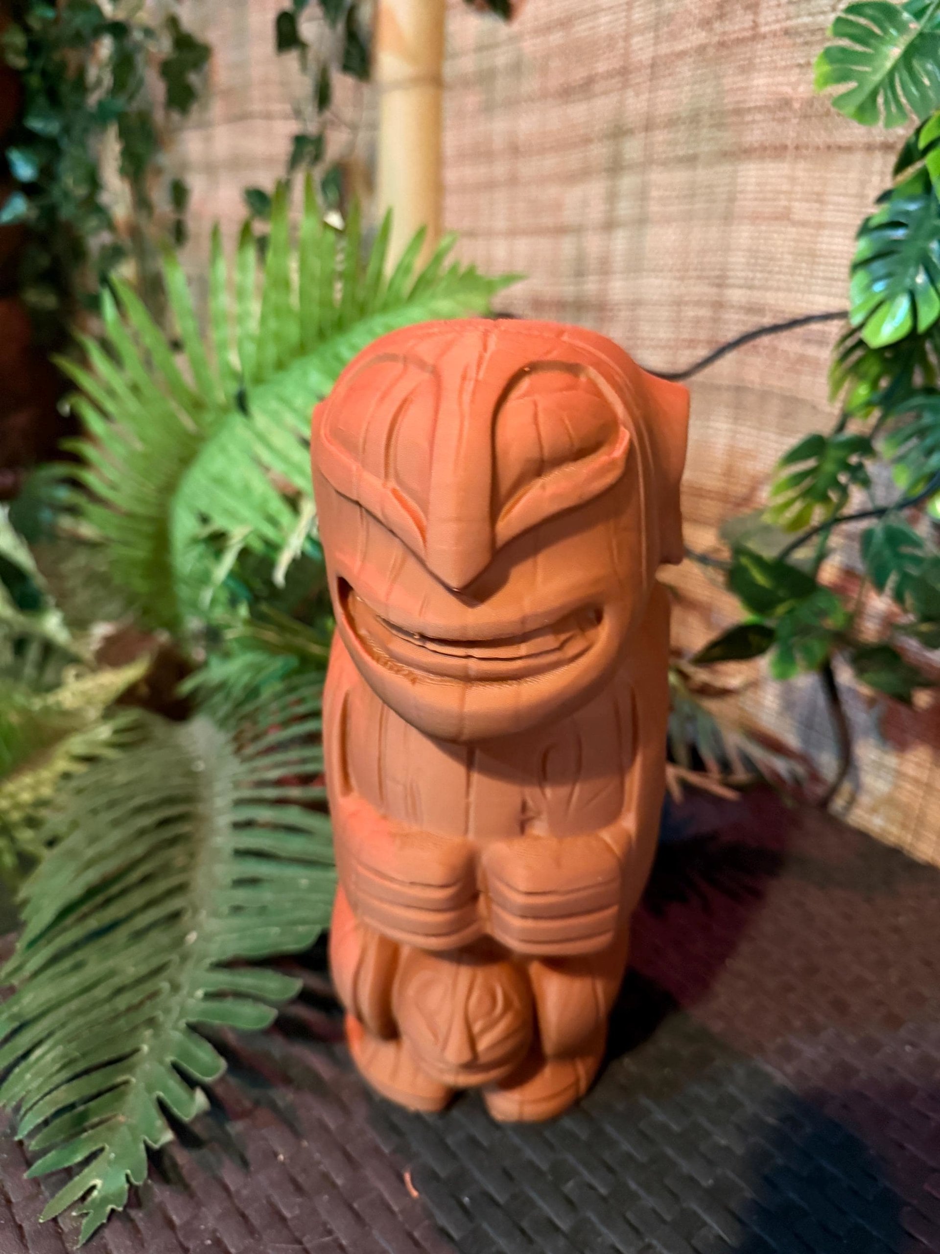 Cannibal Trio Tiki Statues, Set of 3, 3D Printed in Wood Filament