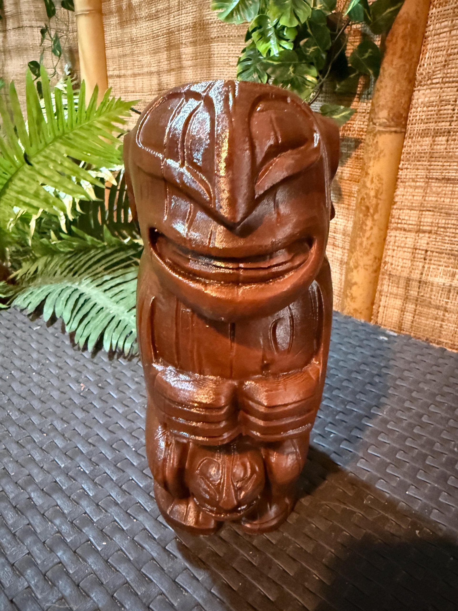 Cannibal Trio Tiki Statues, Set of 3, 3D Printed in Wood Filament