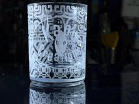 Tongaroa Treehouse custom-art example / finished etch